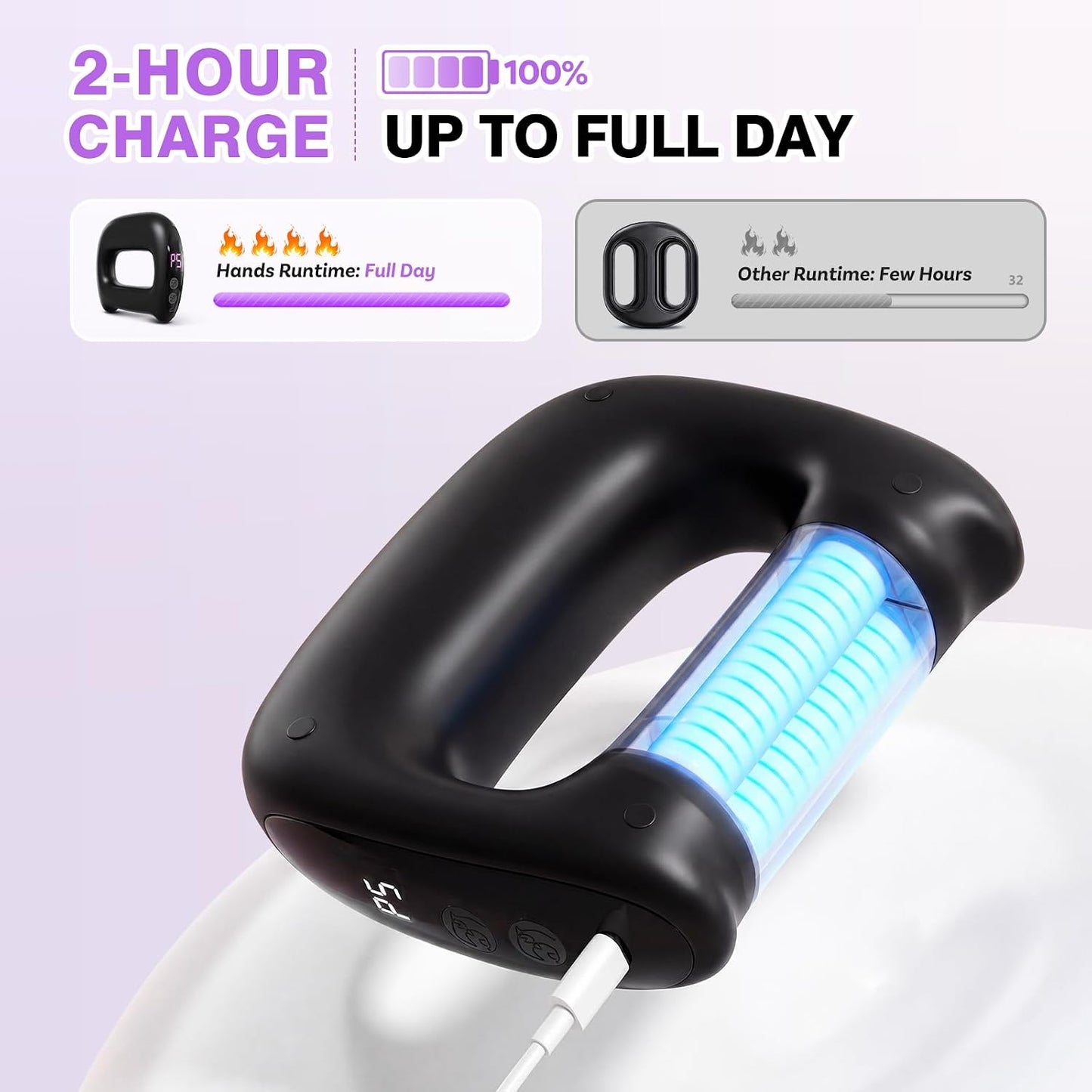 Vibrating Hands-Free Fascia Massager