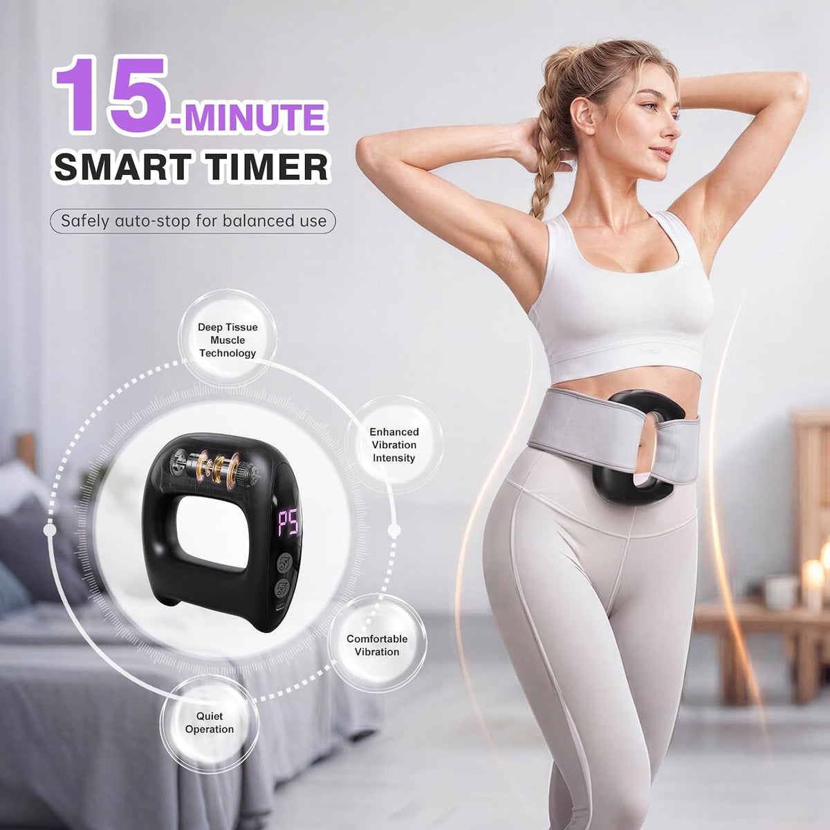 Vibrating Hands-Free Fascia Massager
